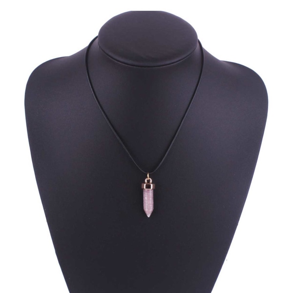 Halsband med Energisten Resin Quarts Rosa Fluorit rosa