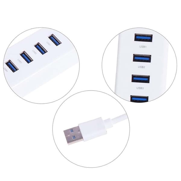 USB 3.0 Hub 4 Porter Splitter