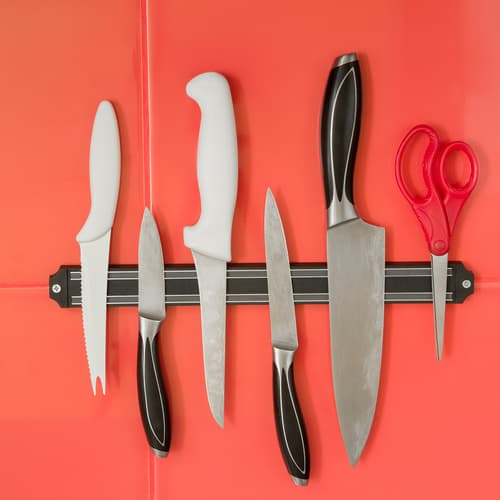Magnetlist for kniver 32,5 cm svart