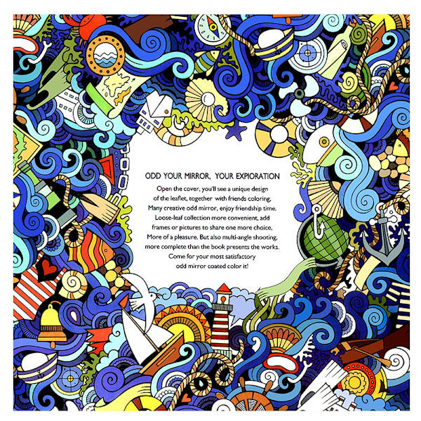 Mindfulness Paint-hefte for avspenning Anti-stress hvit