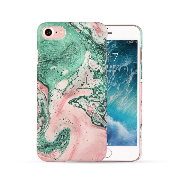 iPhone 7 8 Mobilskal Rosa Grön Färgad Marmor F 0214 | Fyndiq
