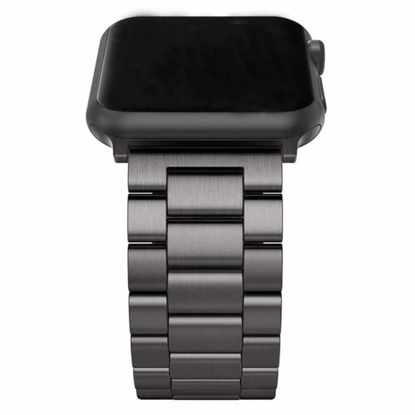Apple Watch 38/40/41 1/2/3/4/5/6/7/SE Stainless Metall Svart svart