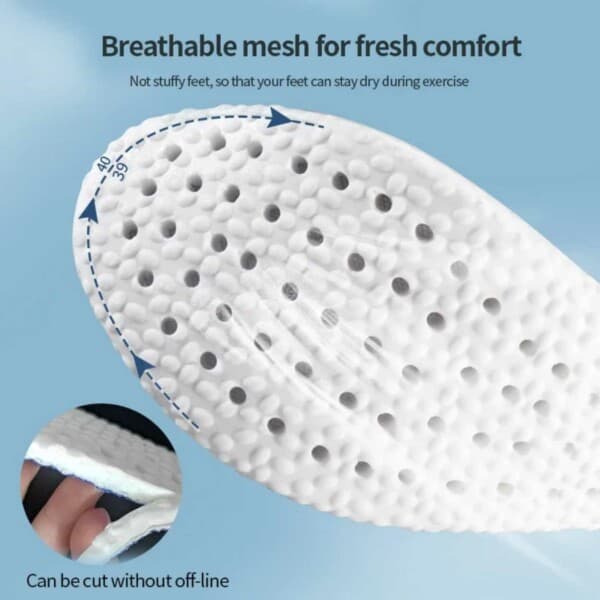 Skoinnlegg Insole 4d Cloud Boost - myk og støttende 41-42 EUR hvit