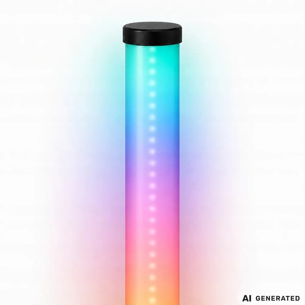 RGB LED Hjørnelampe 114cm Gulvlampe til Soveværelse med ca