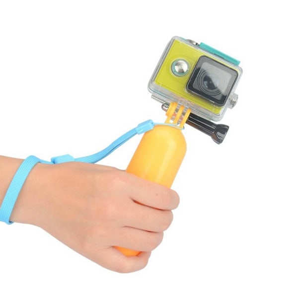 Universal nestemäinen kahva GoPro Action Camera -kamera keltainen