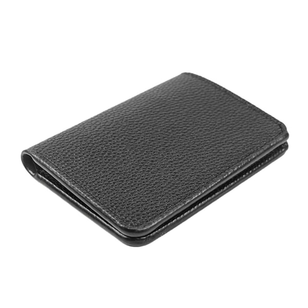 Vikbar Korthållare Plånbok Kreditkortshållare Skinn svart 77e8 | Svart |  Fyndiq