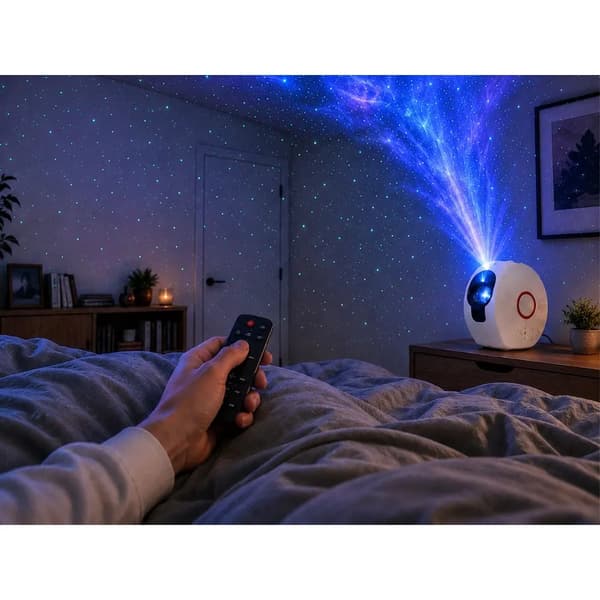 Stjerneprojektor Galaxy med Bluetooth-høyttaler