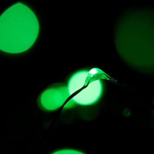 6-pack 1m mini LED-valon silmukka akkukäyttöinen vihreä vihreä
