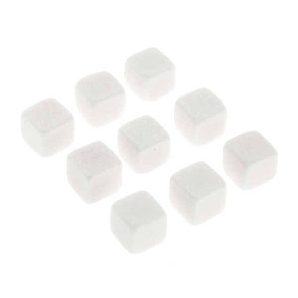 9-pack Natural Whisky Rains - Ice Cubes of Stone White hvid