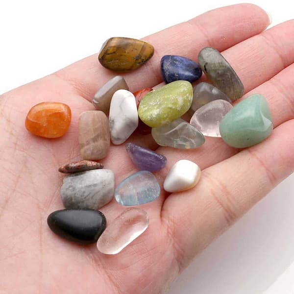 20. Natural Energy Barer Chakra Healing Crystals rød