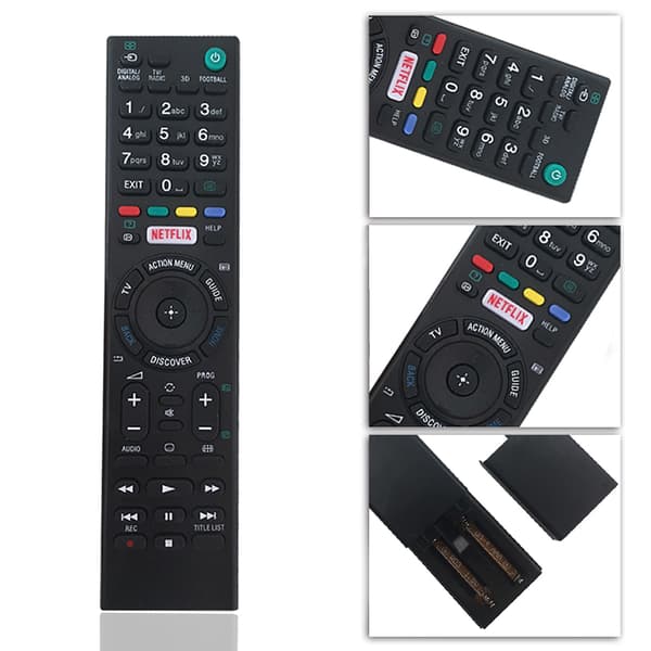 Sony Smart TV Bravia Ersättningsfjärrkontroll Universal Kompatibel svart