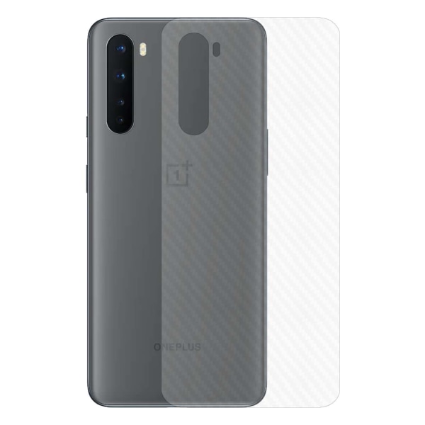 3-pack OnePlus North Carbon Fiber Skin tarran suojakalvo takaisin läpinäkyvä