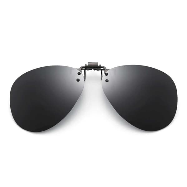 Clip-on Aviator Sunglasses Pilot Glasses Black svart
