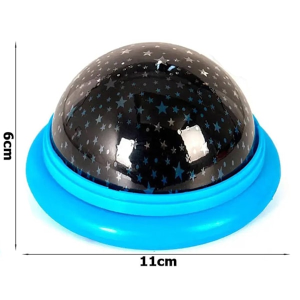 Stjerneprojektor Galaxy Nattlampe LED Stjernehimmel til barnerommet blå