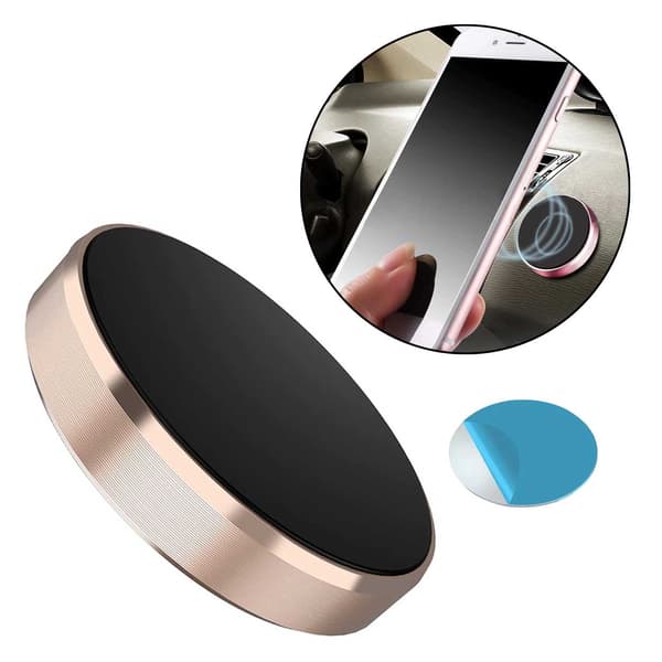 Selvbehandlingsmagnet mobilholder for bilen og hjemmet gull