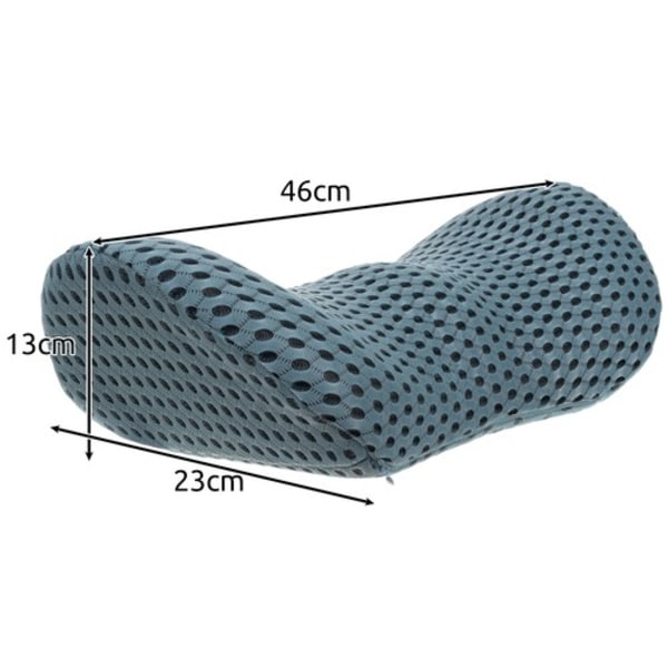 Ortopedisk korsryggpute i Memory Foam | Ergonomisk ryggpute blå