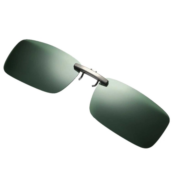 Clip-on solbriller Metal Green 37x59mm grøn