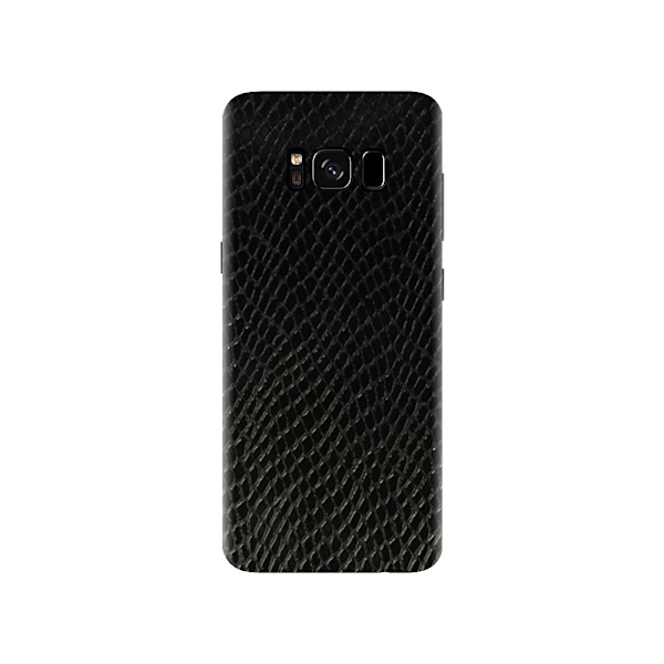 Galaxy S8 Ormskinn Skyddsplast Skin Wrap Baksida svart