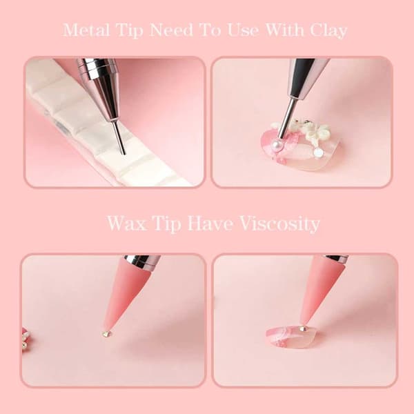 Rhinestone Picker Pen Crystal - Picking Tool pink