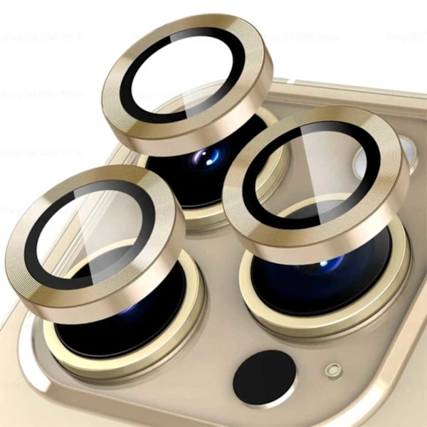 iPhone 13 Pro/13 Pro Max Kamerabeskyttelse Gull gull