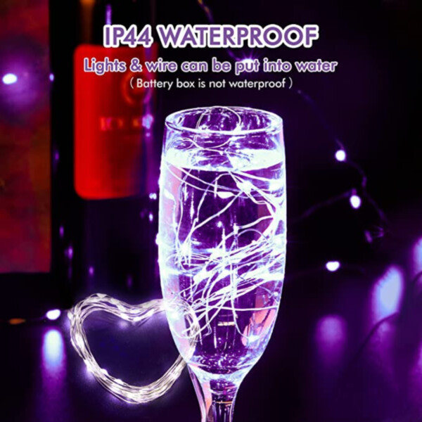 1M Mini LED Light Loop Battery -Drift lilla lilla