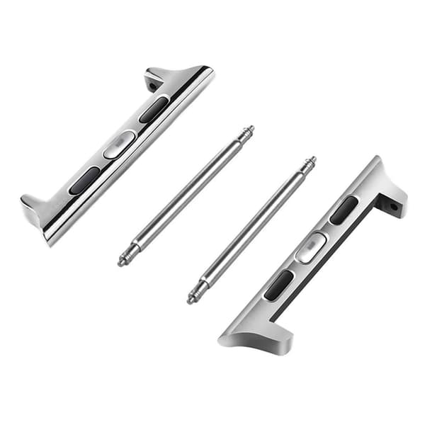 Apple Watch 42/44/45 Adapter Connector 18mm Watch Armbånd Sølv sølv