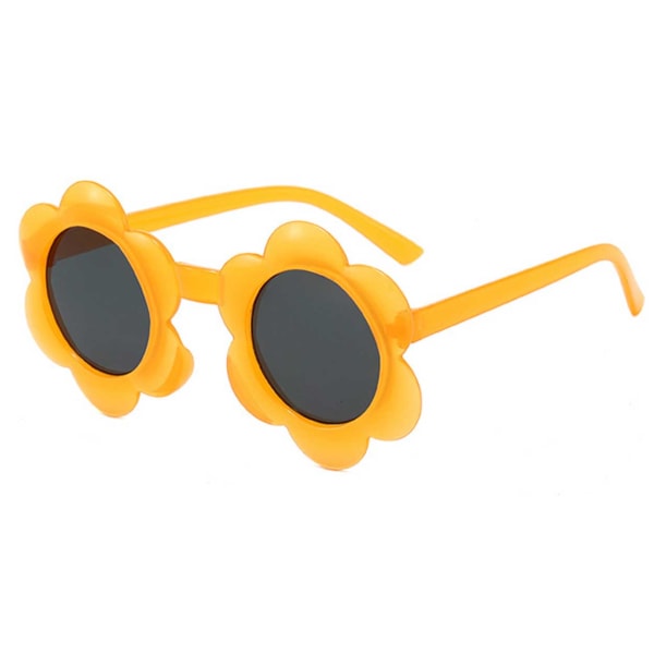 Små solbriller til børn - børns solbriller blomst - gul gul