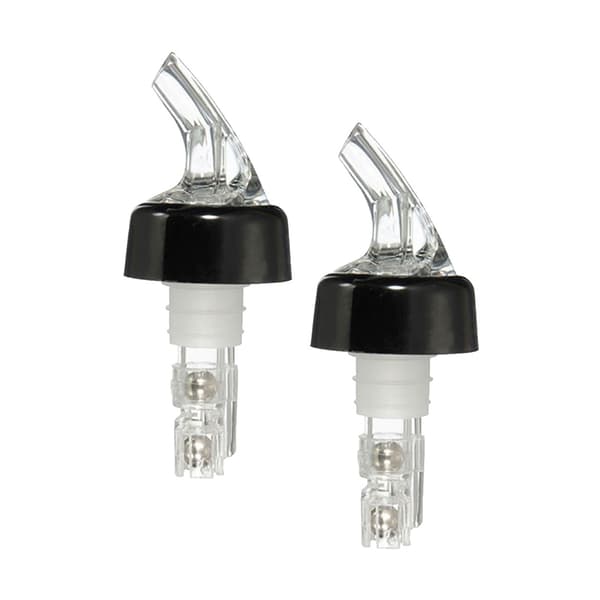 2-pack målehældning 20ml klippe hällpip drop cork flaske pip sort