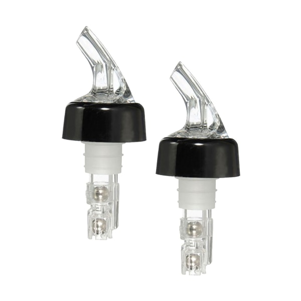 2-pack Measure Pourer 20ml Måttande Hällpip Droppkork Flaskpip svart