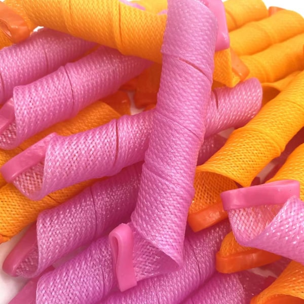 Hårrullar Heatless Curling Papiljotter 18-Pack flerfärgad