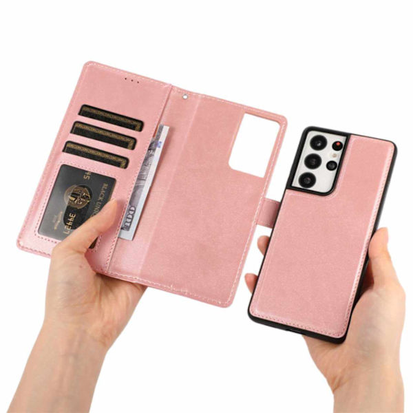 Samsung Galaxy S25 Plus Magnetisk Plånbokscover 2-i-1 Sort