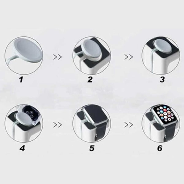 Apple Watch ladestativ hvit hvit