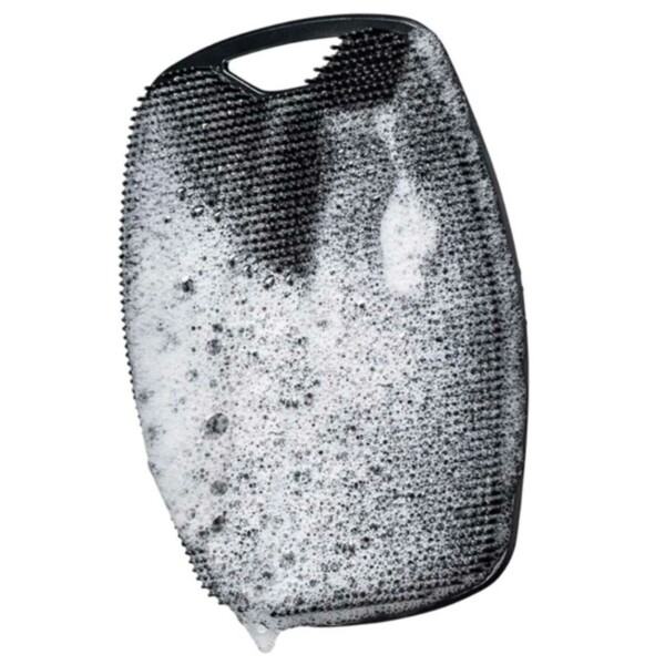 Exfolierande Silikon Duschborste för Män - Body Scrubber svart