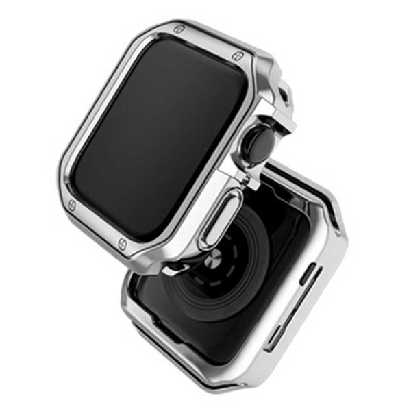 Apple Watch Ultra 49 mm TPU Shell Case Bumper Silver sølv