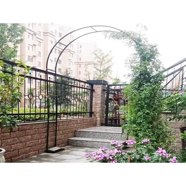 Havelbue i metal til klatreplanter – pergola til roser & vedbend 235 cm