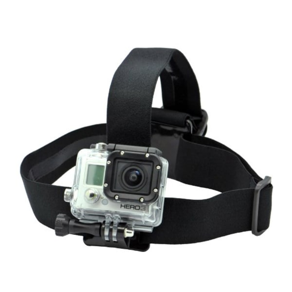 Universal Head -Musted Headband GoPro Action Camera -kamera POV musta
