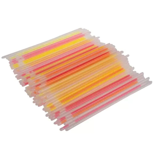 Neon Glowstick Itsevalaiseva Lightstick Rannekoru 100kpl monivärinen