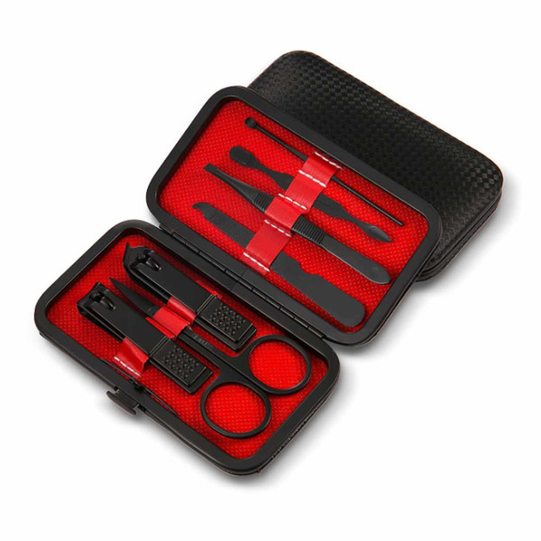 Manicure Set i 7 Dele Nail Clippers Nailkit sort