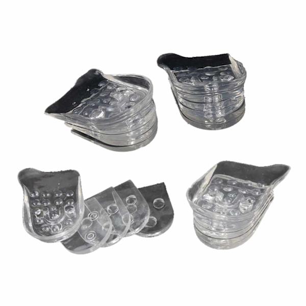 5-pack Hanki pidempään pohja-geelikenkälisäkkeet lisääntynyt pituus jopa 3 cm: iin saakka läpinäkyvä