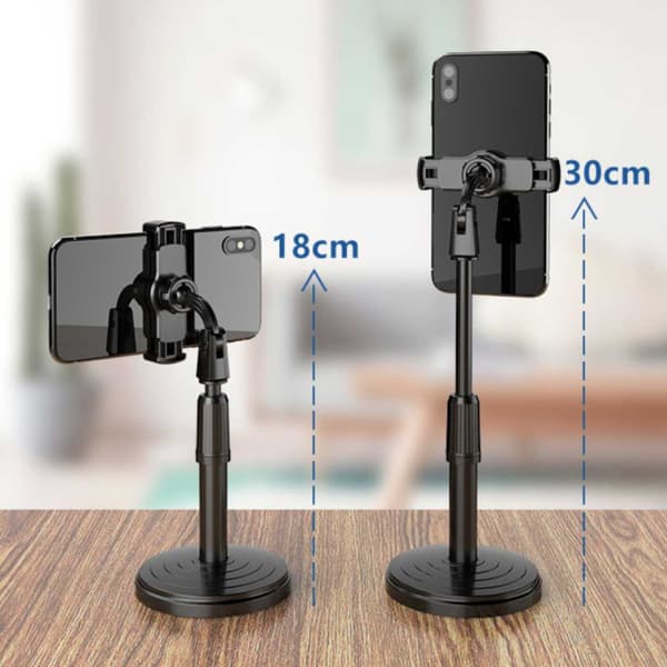 Tiktok Live Stream Mobile Stand - Holder/Stand for Mobile svart
