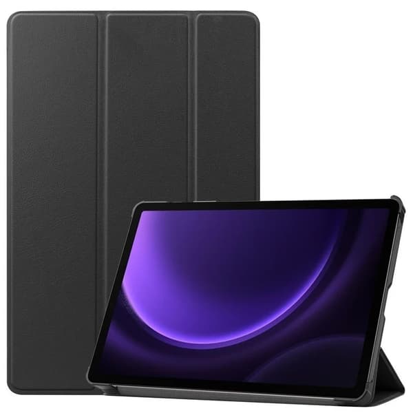 Galaxy Tab S7/S8 11" Deksel Etui Tri-fold Smart Case Svart Svart