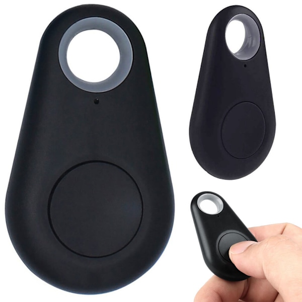 Bluetooth-nøkkelsøker | Nøkkel- og telefonsøker med signalsender svart