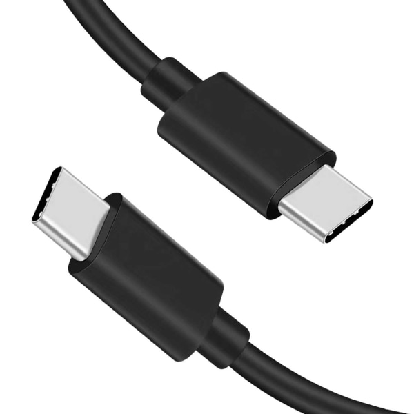 0.3m USB-C Opladningskabel Hurtig opladning 3A 60W Type-C Black sort