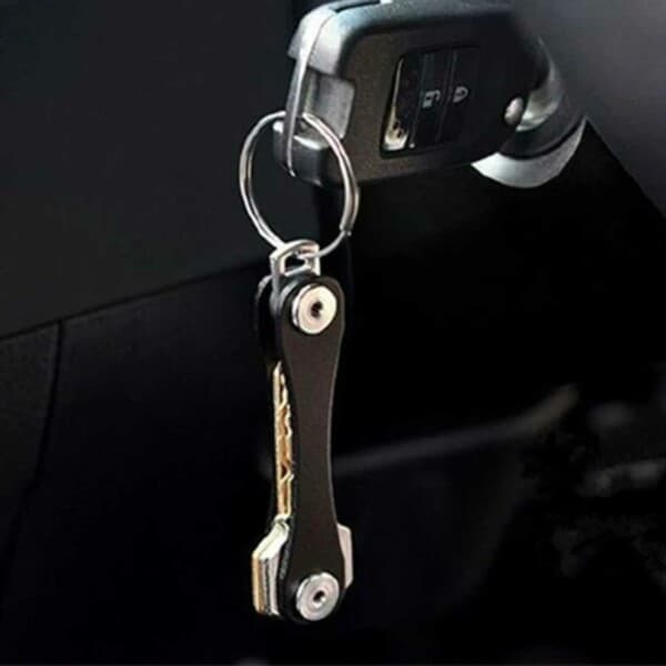 Key Organizer Key Holder Key Ring Black svart