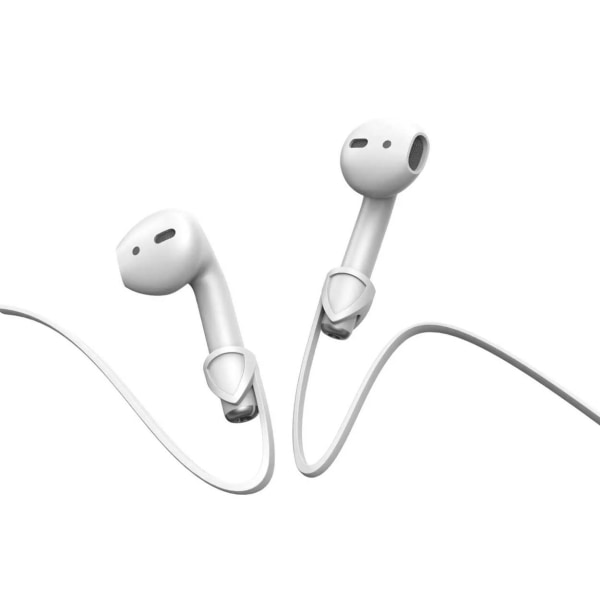 Apple AirPods nakkestropp stroppstreng heng rundt halsen - hvit hvit