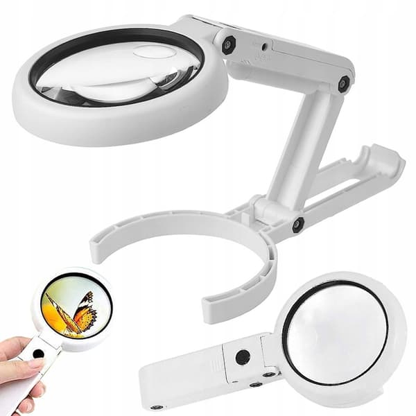 Kuvavalaisin jalustalla 5x / 11x – LED-pöytävalaisin USB-liitännällä
