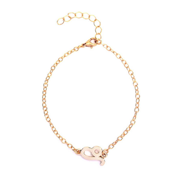 Gave armbånd stjerne underskrive løve leo armbånd guld guld