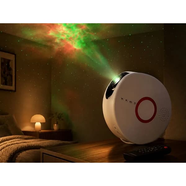 Stjerneprojektor Galaxy med Bluetooth højttaler