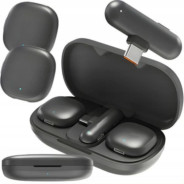 Trådløse Lavaliermikrofoner 2-pak USB-C – til iPhone, Android & optagelse