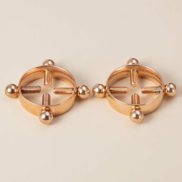 Falske brystpiercing uden huller brystvorte piercing brystvorte rosen guld